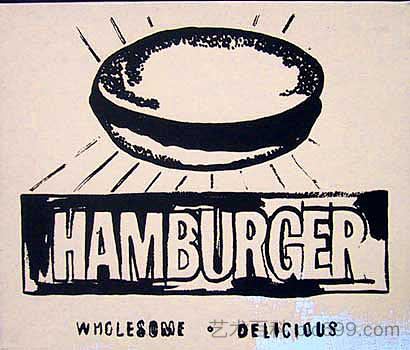 汉堡（浅驼色） Hamburger (beige) (1986)，安迪·沃霍尔