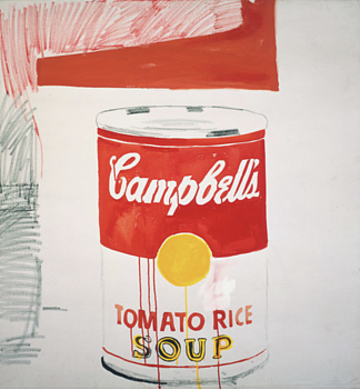 坎贝尔汤罐（番茄饭） Campbell’s Soup Can (Tomato Rice) (1961; United States                     )，安迪·沃霍尔
