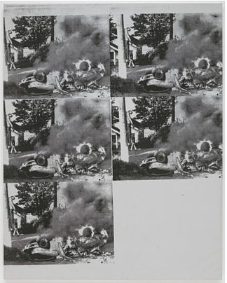 白色燃烧的汽车三 White Burning Car III (1963; United States                     )，安迪·沃霍尔
