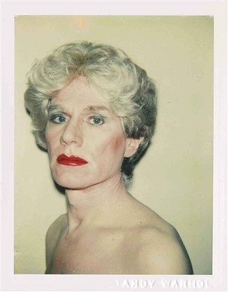 拖拽中的自画像 Self-Portrait in Drag (1982)，安迪·沃霍尔