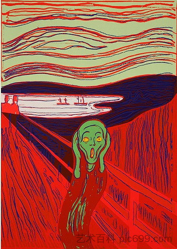 呐喊（蒙克之后） The Scream (after Munch) (1984)，安迪·沃霍尔