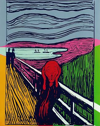 呐喊（蒙克之后） The Scream (after Munch) (1984)，安迪·沃霍尔