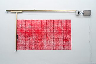 建筑拉丝机红色 Constructostrato Drawing Machine Red (2011)，安吉拉·布洛克
