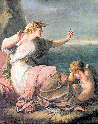 阿里阿德涅留在纳克索斯岛 Ariadne left on the island of Naxos，安吉莉卡·考夫曼