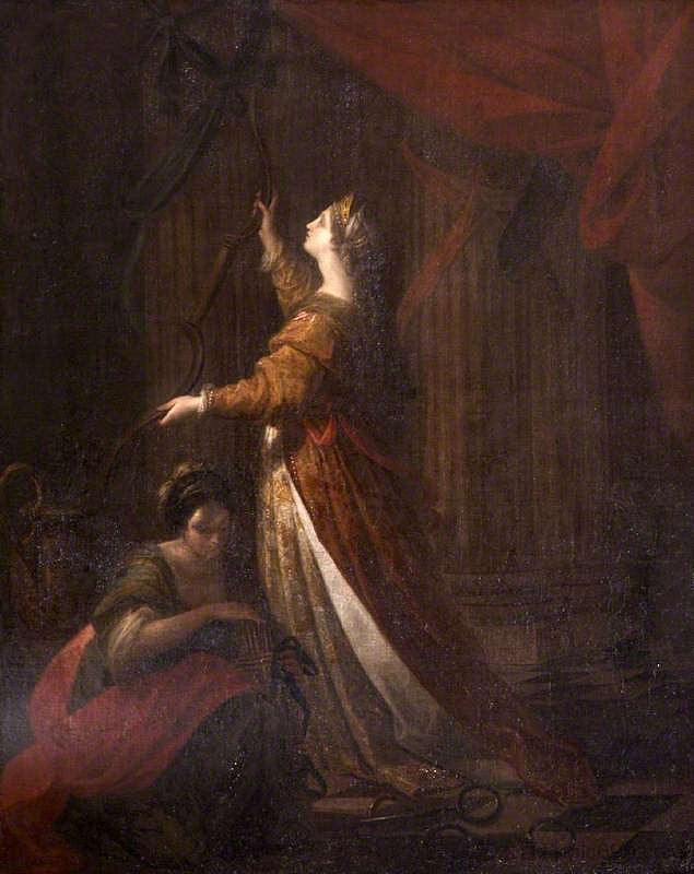 佩内洛普取下尤利西斯之弓 Penelope Taking Down the Bow of Ulysses (1768),安吉莉卡·考夫曼