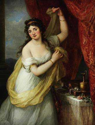 一个女人在厕所的肖像 Portrait of a Woman at Her Toilet (1795)，安吉莉卡·考夫曼