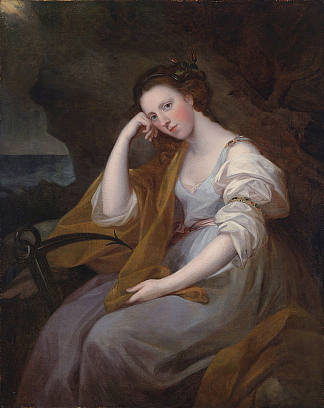 路易莎·莱维森·高尔（Louisa Leveson Gower）的肖像 饰 Spes （希望女神） Portrait of Louisa Leveson Gower as Spes (Goddess of Hope) (1767)，安吉莉卡·考夫曼