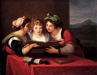 三位歌手 Three singers (1795)，安吉莉卡·考夫曼