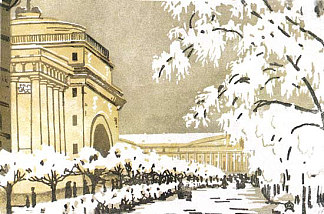 雪下的海军部 Admiralty under the snow (1909; Russian Federation                     )，安娜·奥斯特鲁维亚