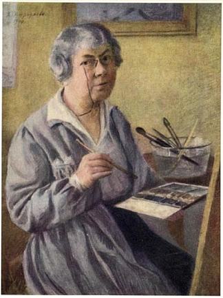 自画像 Self-portrait (1940; Russian Federation                     )，安娜·奥斯特鲁维亚
