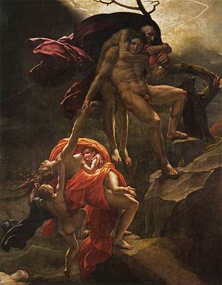 洪水现场 Scene of the Flood (1806)，路易杰罗德特德·特里奥松