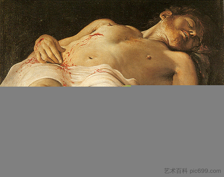 基督的尸体 Corpse of Christ (c.1583 - 1585)，安尼巴尔·卡拉奇