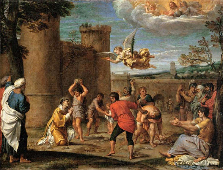 圣斯蒂芬的石刑 The Stoning of St Stephen (1603 - 1604)，安尼巴尔·卡拉奇