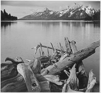 怀俄明州大提顿国家公园 Grand Teton National Park, Wyoming (1933)，安塞尔·亚当斯