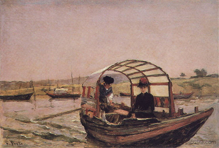 在阿雷尼奥，杜罗 No Areinho, Douro (1880)，安东尼奥·卡瓦略·德席尔瓦波尔图