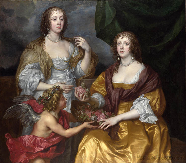 伊丽莎白·廷贝尔比夫人和她的妹妹 Lady Elizabeth Thimbelby and her Sister，安东尼·凡·戴克