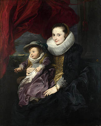 一个女人和孩子的肖像 Portrait of a Woman and Child，安东尼·凡·戴克