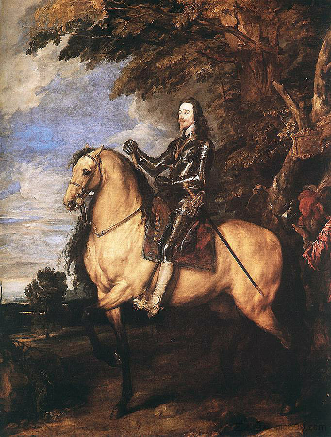 马背上的查理一世 Charles I on horseback (c.1635)，安东尼·凡·戴克