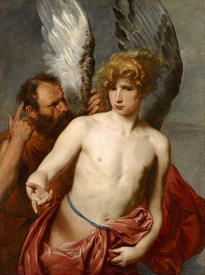 代达罗斯和伊卡洛斯 Daedalus and Icarus，安东尼·凡·戴克