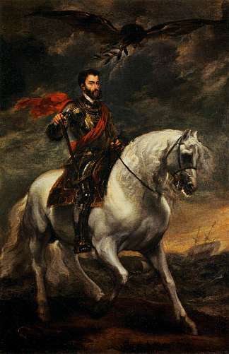 皇帝查理五世在马背上 Emperor Charles V on Horseback (1620)，安东尼·凡·戴克