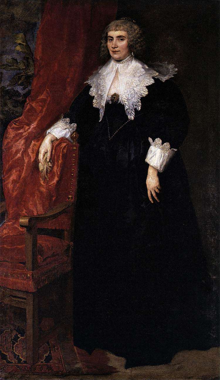 安娜·范·克雷斯贝克的肖像 Portrait of Anna van Craesbecke (1635)，安东尼·凡·戴克