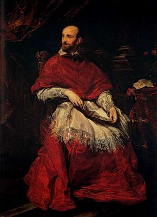 红衣主教圭多·本蒂沃利奥的肖像 Portrait of Cardinal Guido Bentivoglio (c.1625)，安东尼·凡·戴克