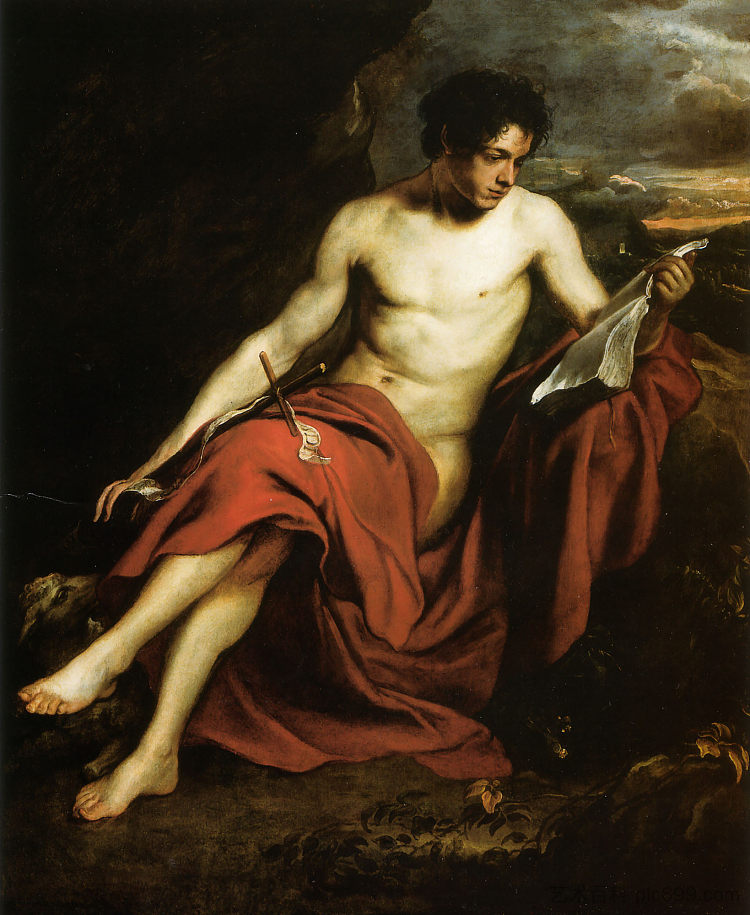 旷野中的施洗者圣约翰 Saint John the Baptist in the Wilderness (c.1624 - c.1625)，安东尼·凡·戴克