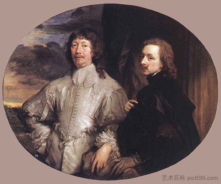 恩底弥翁·波特爵士与艺术家 Sir Endymion Porter and the Artist (1635)，安东尼·凡·戴克