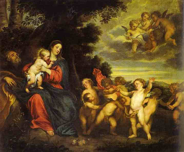 其余的在飞往埃及的航班上 The Rest on the Flight to Egypt (1630)，安东尼·凡·戴克