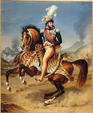 约阿希姆·穆拉特的马术肖像 Equestrian Portrait of Joachim Murat (1812)，安托万·让·格罗
