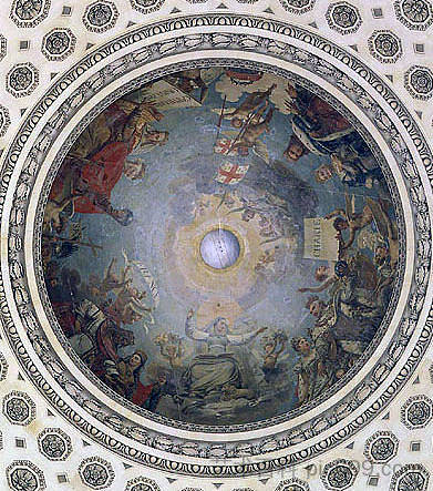 圣吉纳维芙的神化 The Apotheosis of Saint Genevieve (1824)，安托万·让·格罗