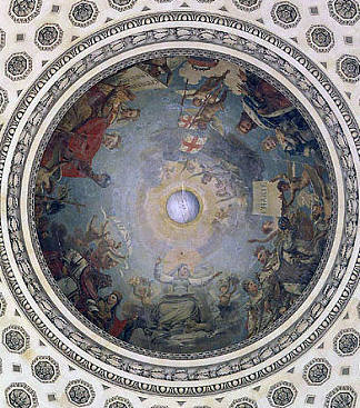 圣吉纳维芙的神化 The Apotheosis of Saint Genevieve (1824)，安托万·让·格罗