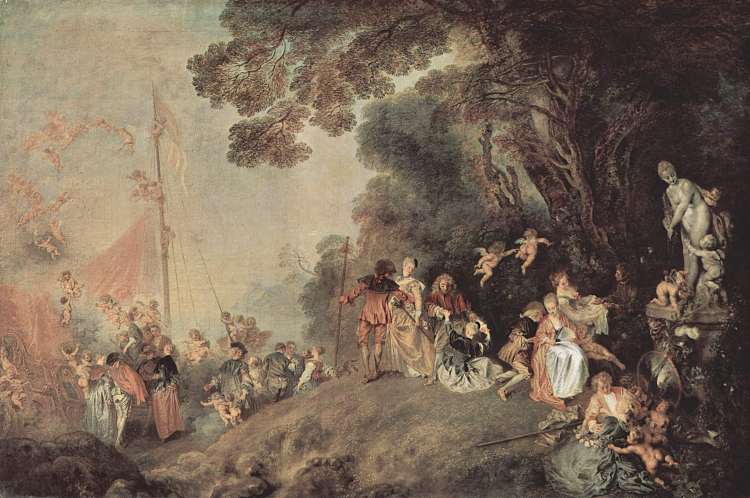西瑟拉岛朝圣 Pilgrimage on the Isle of Cythera (c.1718)，让·安东尼·华多