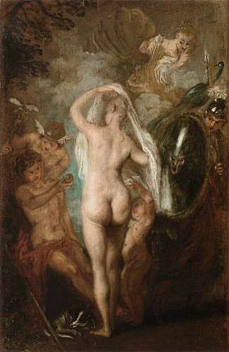 巴黎的审判 The Judgment of Paris (1718 – 1721)，让·安东尼·华多