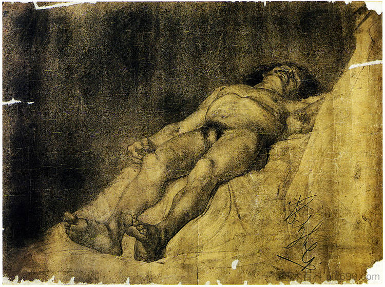 研究一个男人 Study of a man (1886)，安东·阿兹贝