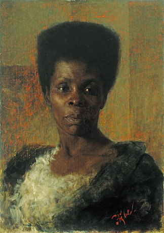 萨莫尔卡（黑人女孩） Zamorka (Black Girl) (1895)，安东·阿兹贝