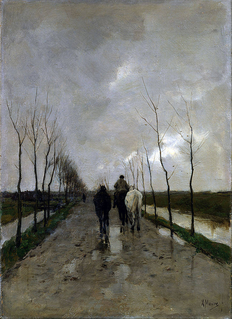 荷兰之路 A Dutch Road (1880)，安东·莫夫