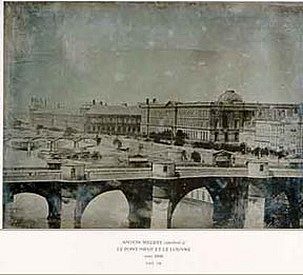 新桥（银版印刷） Le Pont Neuf (daguerreotype) (1848)，丹尼尔·赫尔曼·安顿·梅尔拜