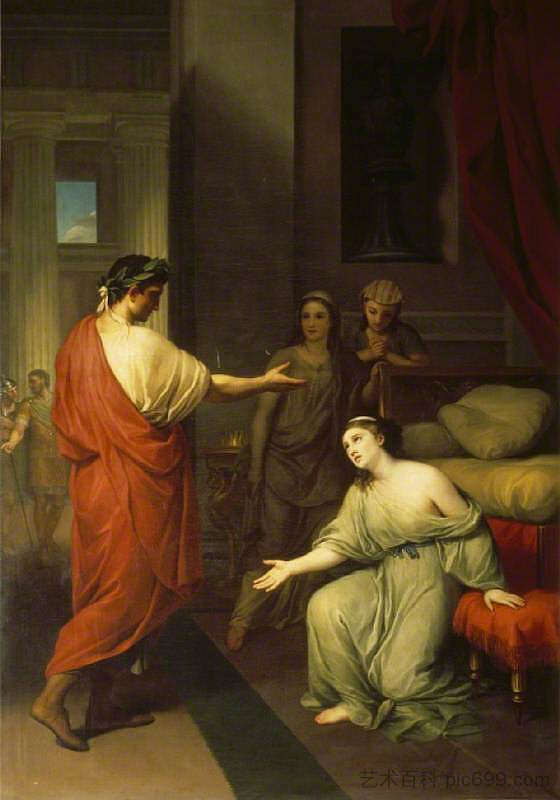 屋大维·凯撒（后来的奥古斯都皇帝）和克利奥帕特拉 Octavius Caesar (Later the Emperor Augustus), and Cleopatra (1760)，安东·拉斐尔·门斯