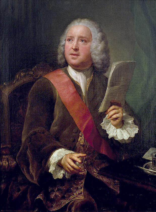 查尔斯·汉伯里·威廉姆斯的肖像 Portrait of Charles Hanbury Williams (1750)，安东·拉斐尔·门斯