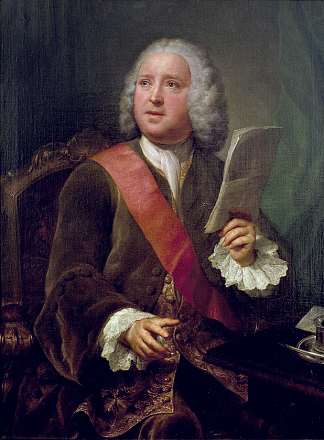 查尔斯·汉伯里·威廉姆斯的肖像 Portrait of Charles Hanbury Williams (1750)，安东·拉斐尔·门斯