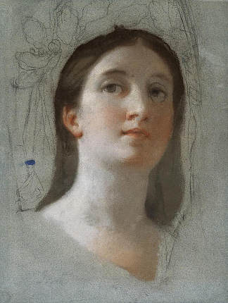 女性头部研究 Study of a Female Head，安东·拉斐尔·门斯