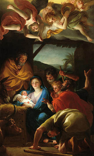 牧羊人的崇拜 The Adoration of the Shepherds (1765)，安东·拉斐尔·门斯