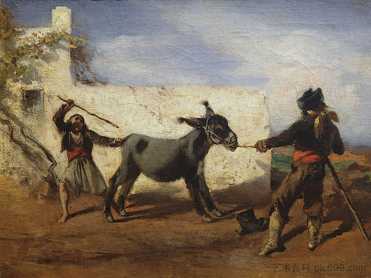 顽固的驴子 The stubborn donkey (1856)，安东·罗马科