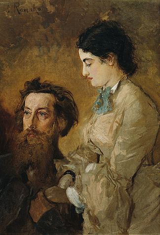 雕塑家莱因霍尔德·贝加斯和他的妻子玛格丽特 The sculptor Reinhold Begas with his wife Margarethe (1869 – 1870)，安东·罗马科
