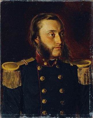造船工程师约瑟夫·冯·罗马科担任中尉 The shipbuilding engineer Josef von Romako as first lieutenant (c.1849 – c.1854)，安东·罗马科