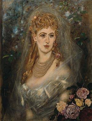 玛丽亚·玛格达·库夫斯坦伯爵夫人 Countess Maria Magda Kuefstein (c.1878 – c.1880)，安东·罗马科