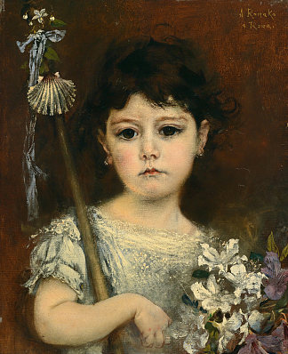 玛蒂尔德，艺术家的次女 Mathilde, the Artist’s Second Daughter (c.1870; Rome,Italy                     )，安东·罗马科