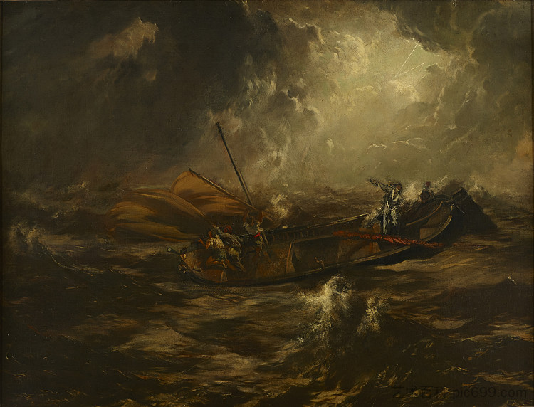 海上风暴 Sea storm (1880 - 1882)，安东·罗马科