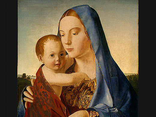 麦当娜和孩子 Madonna and Child (1475; Italy  )，安东内洛·德·梅西纳